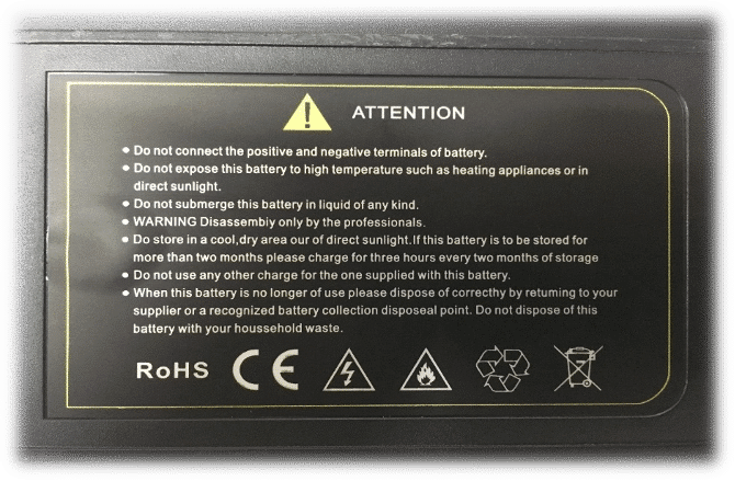 Use of Lithium battery